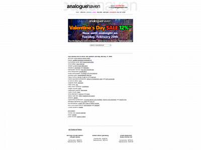 analoguehaven.com snapshot