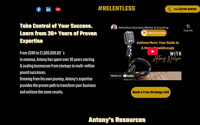 antonyneilson.com snapshot