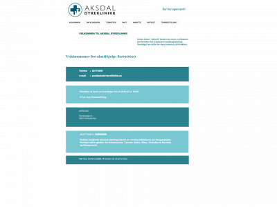 aksdal-dyreklinikk.no snapshot
