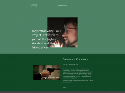 tonypartonvoice.com snapshot