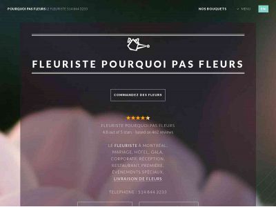 pourquoipasfleurs.com snapshot