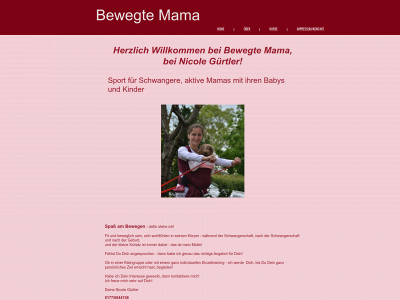 bewegte-mama.de snapshot