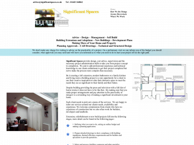 significantspaces.co.uk snapshot
