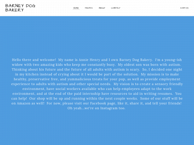 www.barneydogtreats.com snapshot