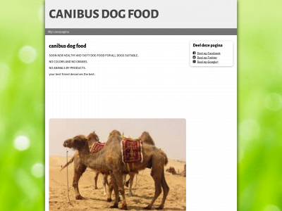 canibusdogfood.be snapshot