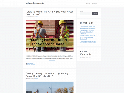 salinasandsonsconcrete.com snapshot