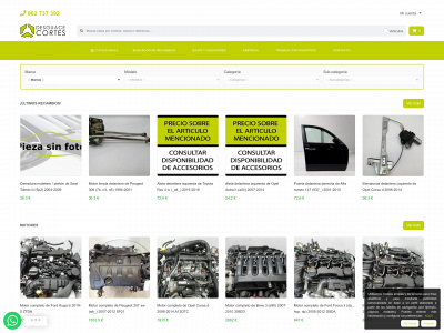 www.desguacecortes.es snapshot