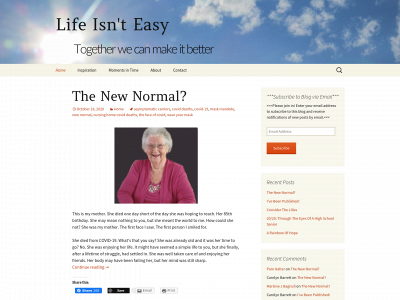 lifeisnteasy.com snapshot