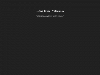 mattiasbergdal.com snapshot
