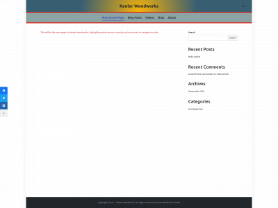 keelerwoodworks.com snapshot