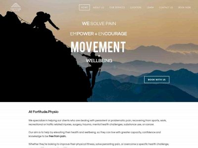 www.fortitude.physio snapshot