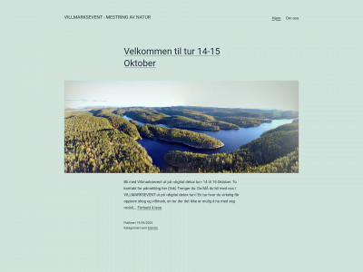 villmarksevent.no snapshot