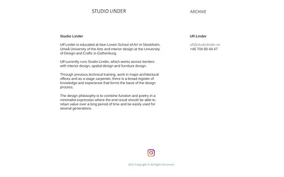 studiolinder.se snapshot