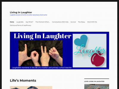 livinginlaughter.com snapshot