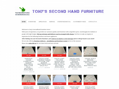 www.the2ndhandfurniture.com.au snapshot