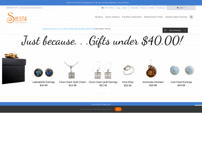 siestasilverjewelry.com snapshot