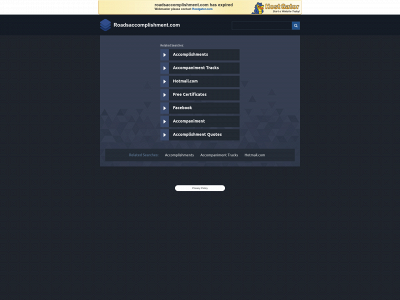 roadsaccomplishment.com snapshot