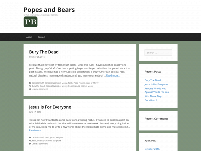 popesandbears.com snapshot