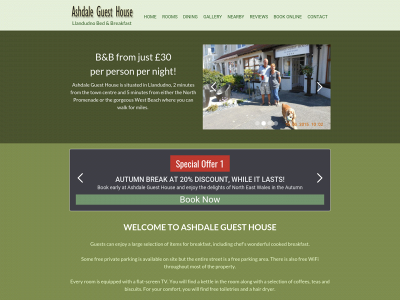 ashdaleguesthouse.com snapshot
