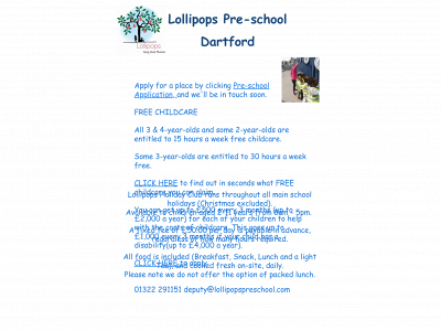 lollipopspreschool.com snapshot