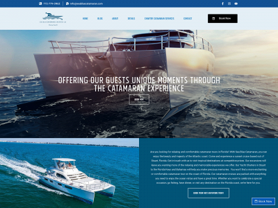 seabluecatamaran.com snapshot