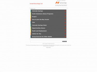 tenderfootvillage.net snapshot