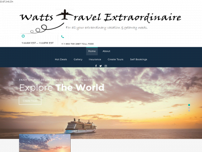 watts-travel-extraordinaire.com snapshot
