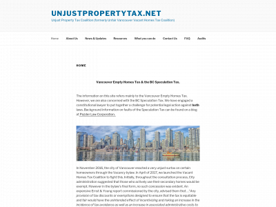 unfairvancouvertax.net snapshot