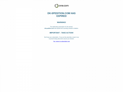 dk-spedition.com snapshot