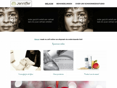 schoonheidsstudiojennifer.be snapshot