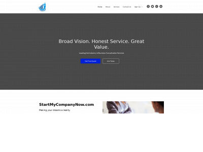 startmycompanynow.com snapshot