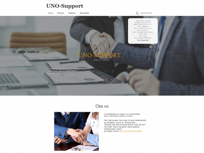 uno-support.dk snapshot