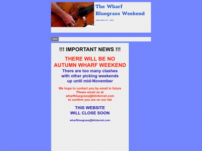 wharfbluegrass.com snapshot