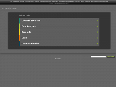 extgenic.com snapshot