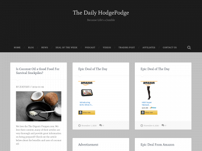 thedailyhodgepodge.com snapshot