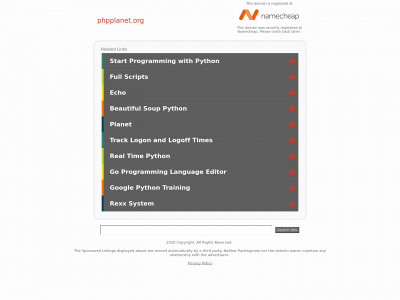 phpplanet.org snapshot