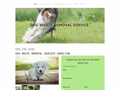 www.dogwasteremovalservice.ca snapshot