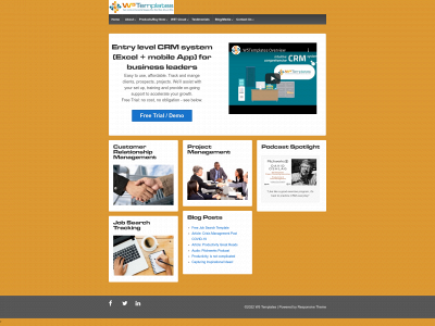 crmexceltemplate.com snapshot