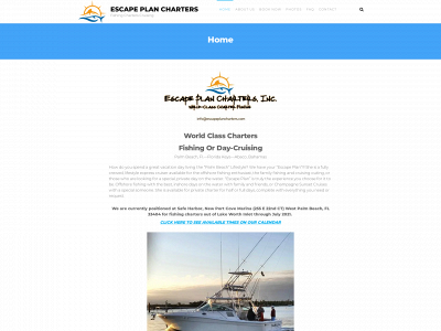escapeplancharters.com snapshot
