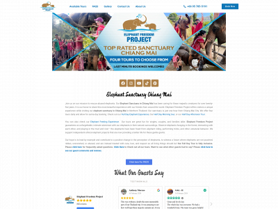 chiangmaielephant.org snapshot