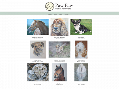 pawpawportraits.co.uk snapshot