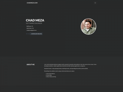 chadmeza.com snapshot