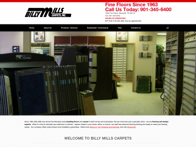 billymillscarpetsinc.com snapshot