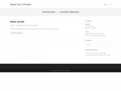 adjustyourcompass.com snapshot