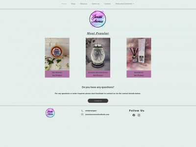 jenesisaromas.co.uk snapshot