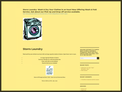 storrslaundry.com snapshot