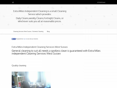 extramilesindependentcleaning.co.uk snapshot