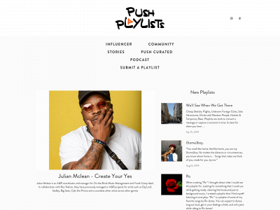 pushplaylists.com snapshot