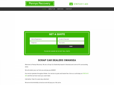 scrapcarswansea.com snapshot