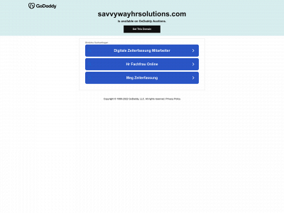 savvywayhrsolutions.com snapshot